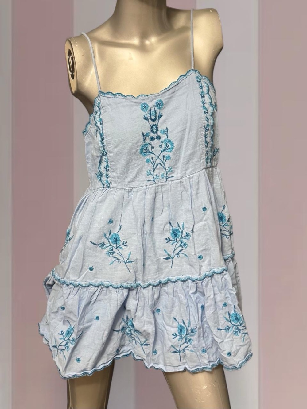 Urban Outfitters Blue Cottage Core Dress